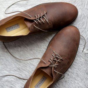 Nisolo Men's Wesley Oxford in Oak